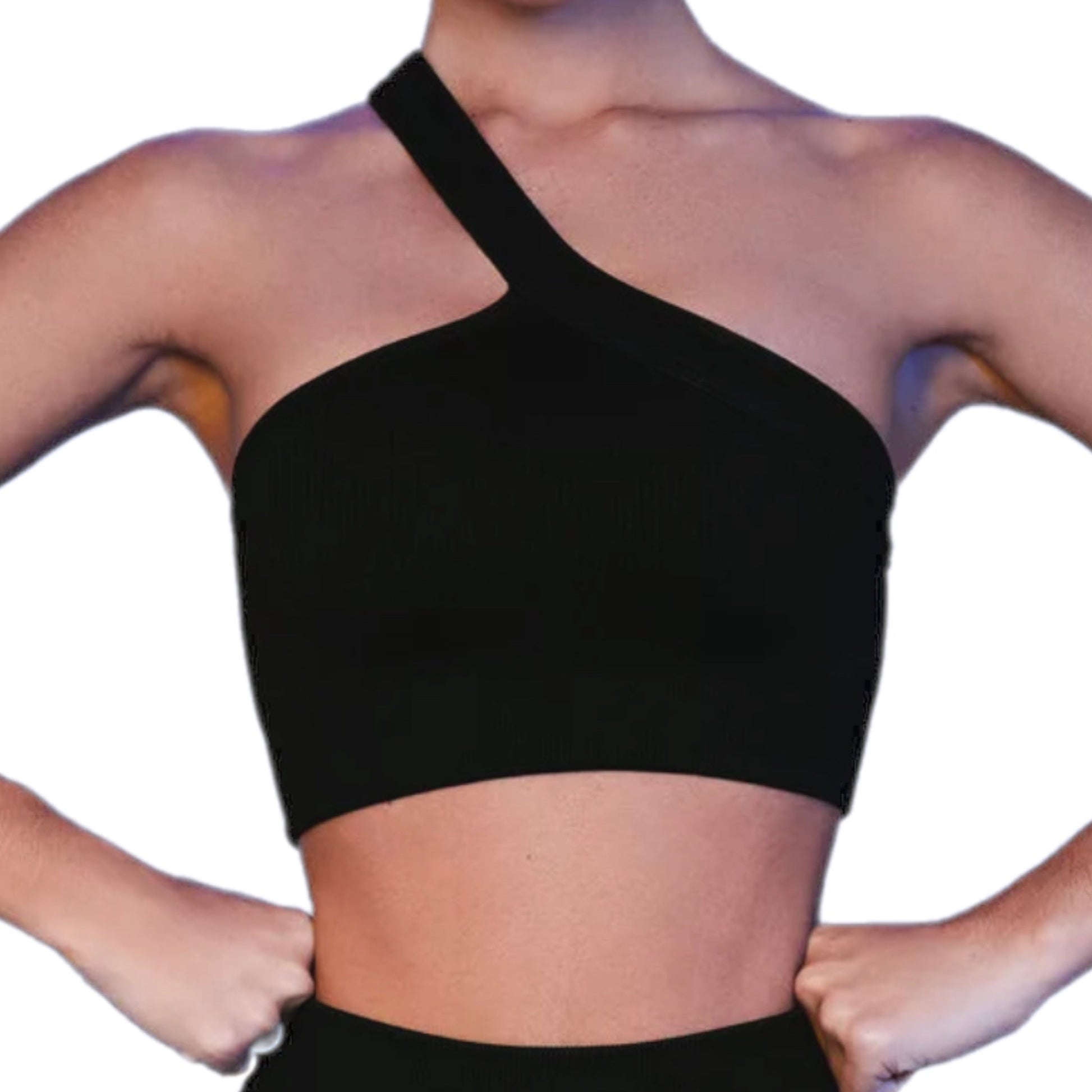 "HRH" Seamless Ribbed Yoga Bra - Iron and Stone Fitness