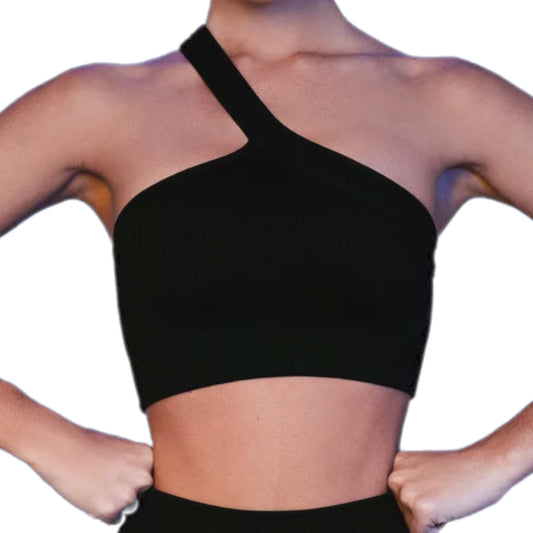 "HRH" Seamless Ribbed Yoga Bra - Iron and Stone Fitness