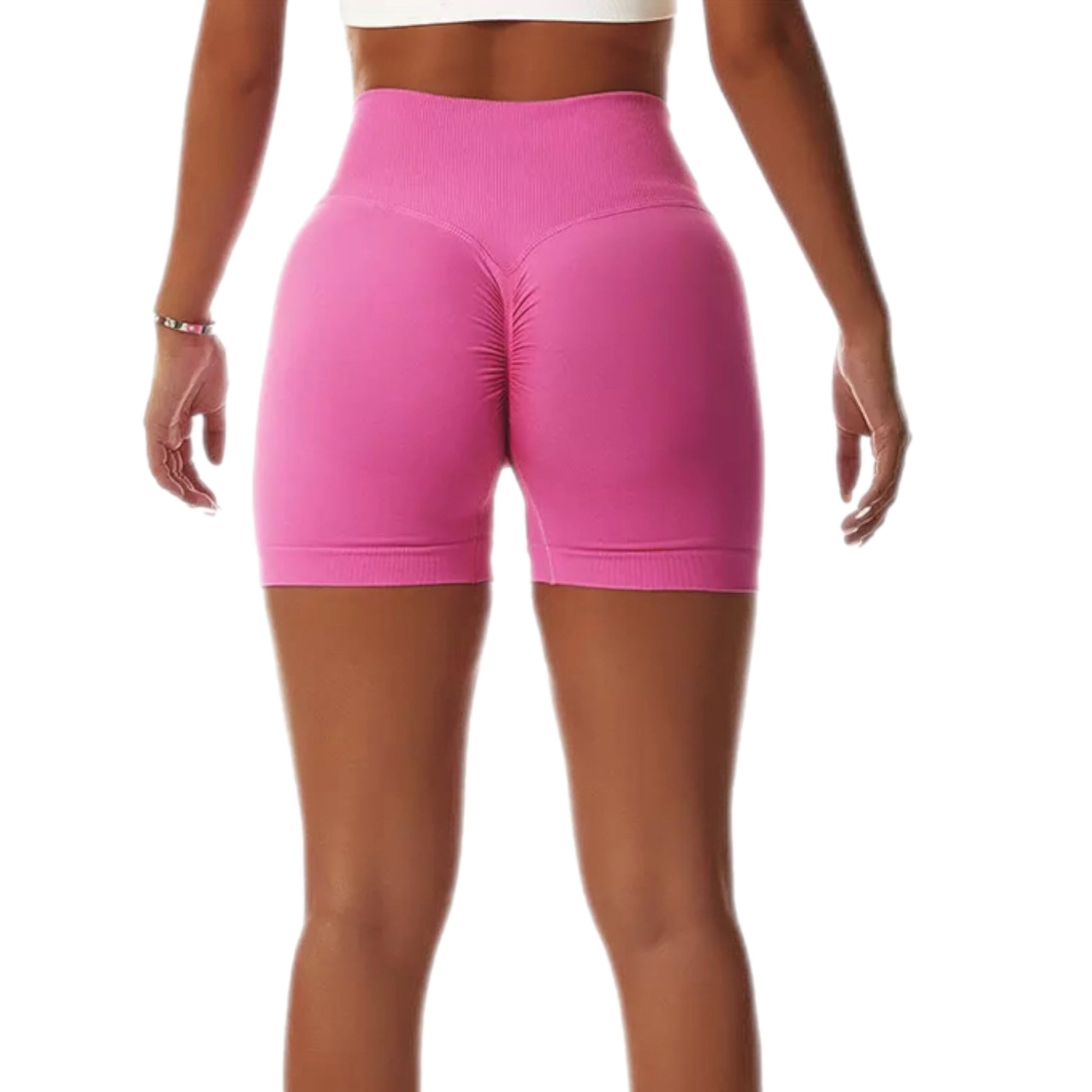 "Taylor" High Waist Scrunch Yoga Shorts - Iron and Stone Fitness