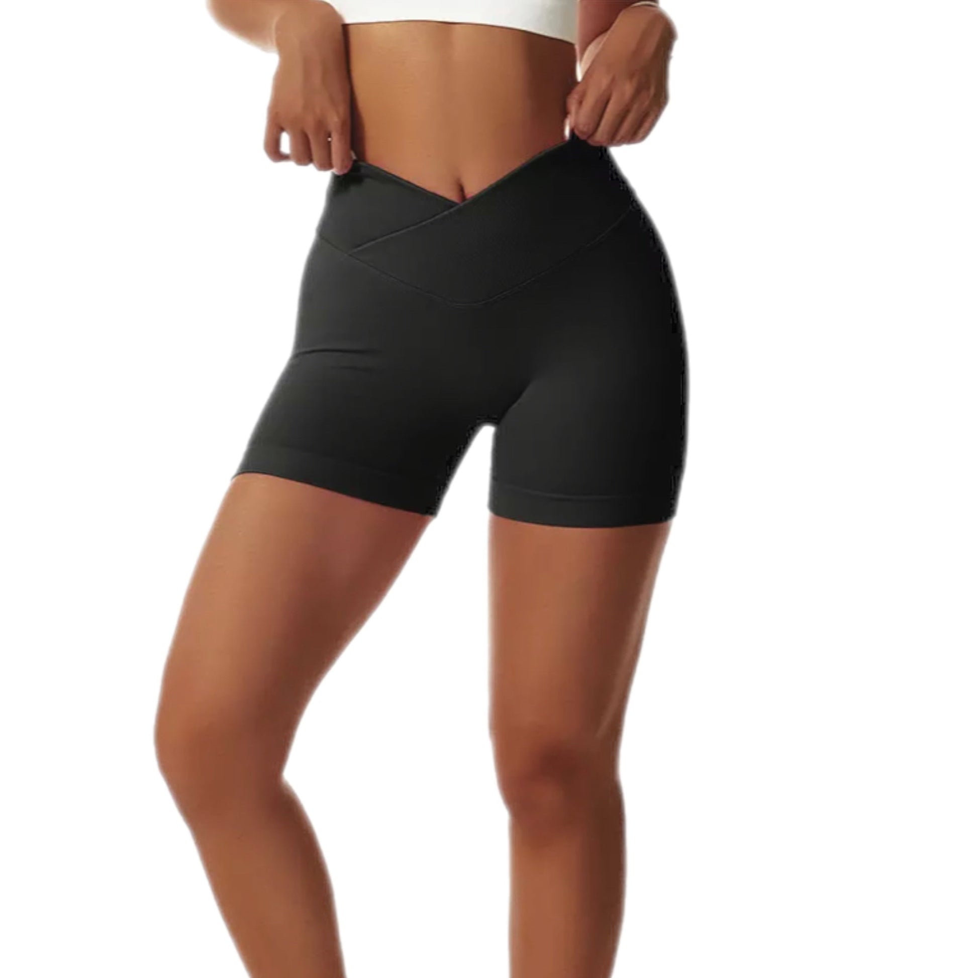 "Taylor" High Waist Scrunch Yoga Shorts - Iron and Stone Fitness