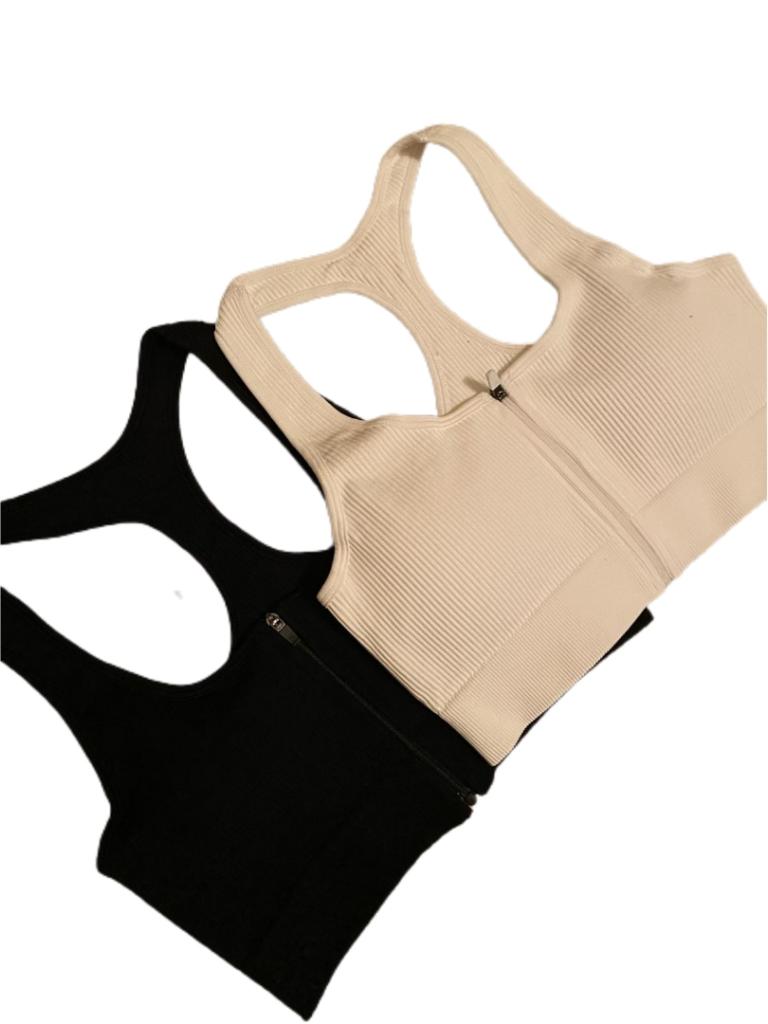 Zipper Sports Bra