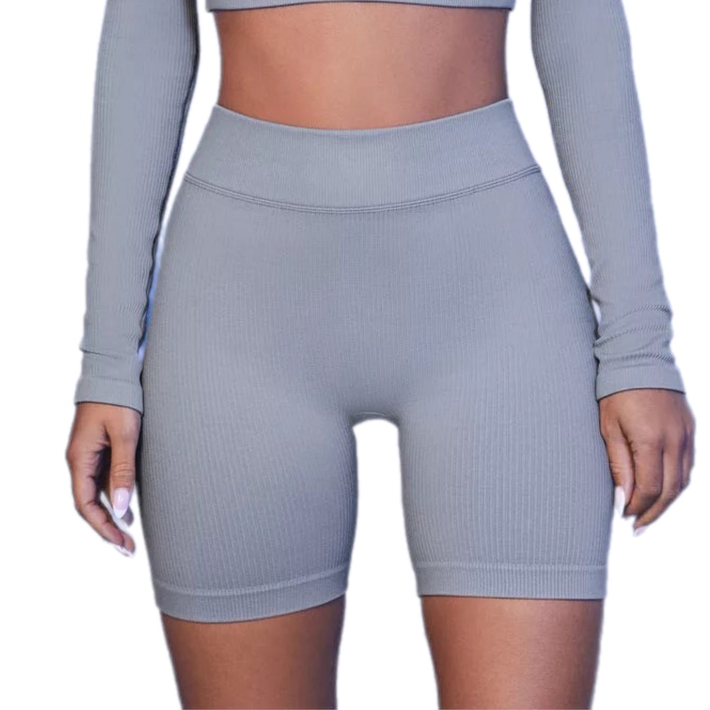 "HRH" Seamless Ribbed Yoga sets